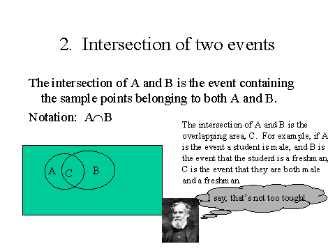 2. Intersection of two events